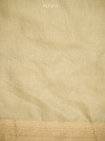 Beige Silk Shikargah Brocade Handloom Banarasi Saree - Sacred Weaves