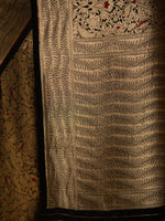 Black Meenakari Silk Brocade Handloom Banarasi Saree