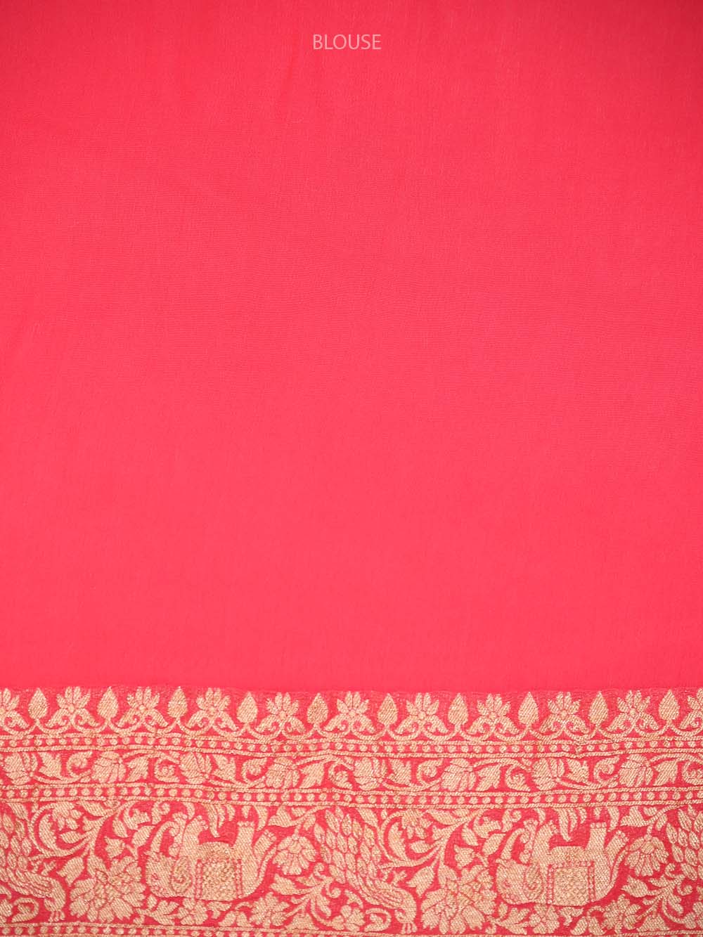 Pink Jaal Khaddi Georgette Handloom Banarasi Saree - Sacred Weaves