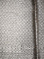 Grey Tissue Brocade Handloom Banarasi Saree - Sacred Weaves