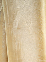 Beige Silk Shikargah Brocade Handloom Banarasi Saree - Sacred Weaves