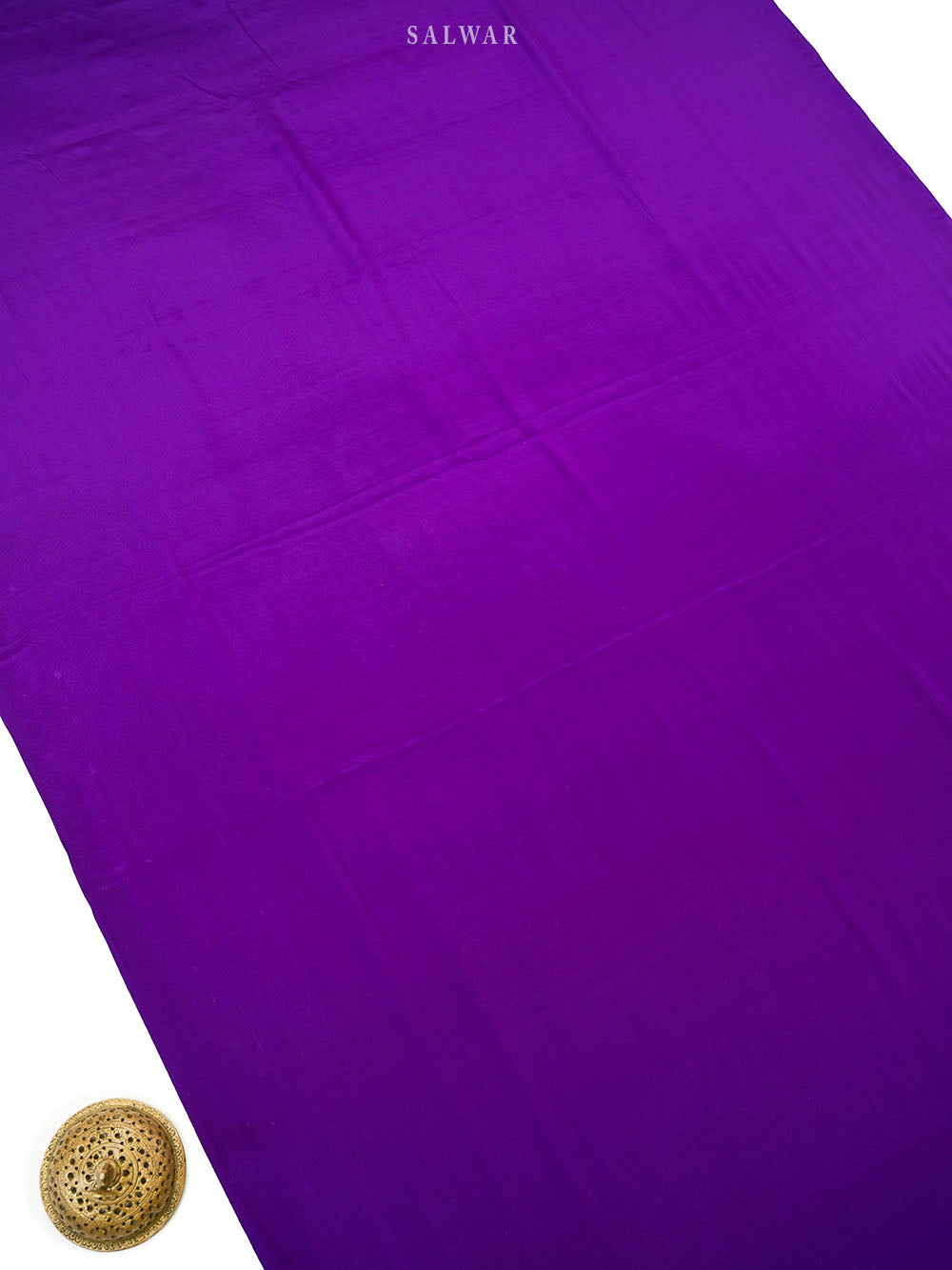Purple Booti Crepe Silk Handloom Banarasi Suit - Sacred Weaves