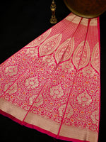 Magenta Silk Handloom Banarasi Lehenga - Sacred Weaves
