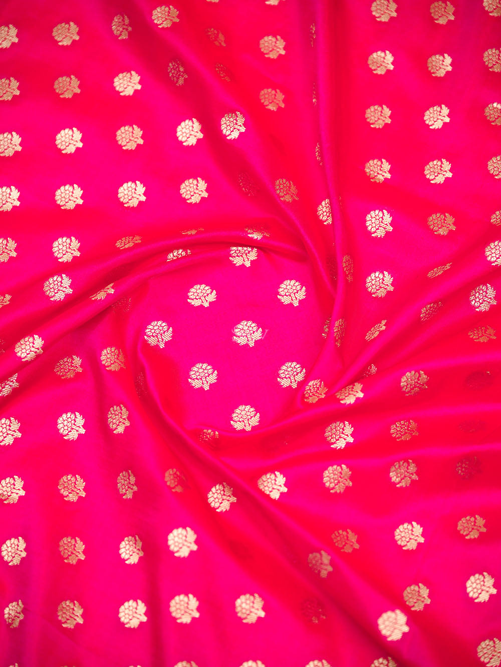 Pink Orange Booti Katan Silk Handloom Banarasi Suit - Sacred Weaves