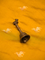 Yellow Shikargah Katan Silk Handloom Banarasi Dupatta - Sacred Weaves
