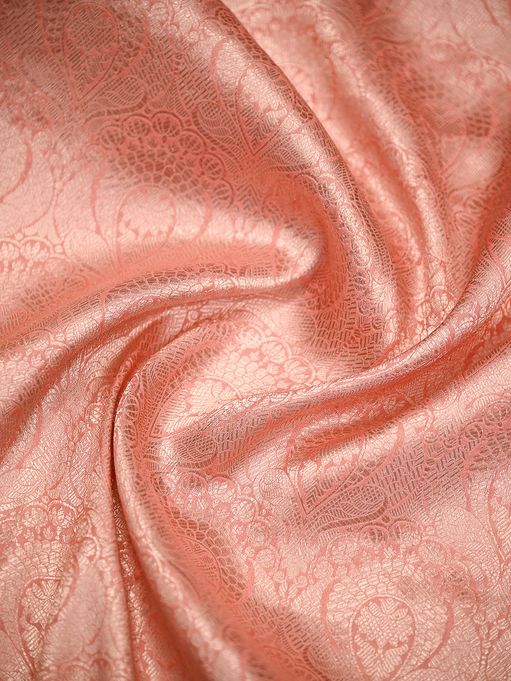 Pastel Pink Silk Brocade Handloom Banarasi Saree - Sacred Weaves