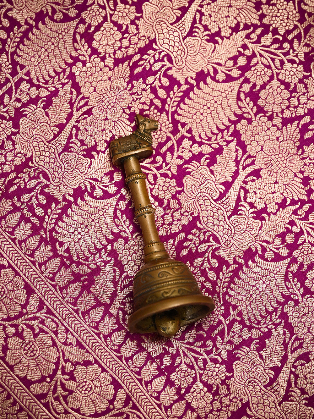 Dark Magenta Silk Brocade Handloom Banarasi Saree - Sacred Weaves