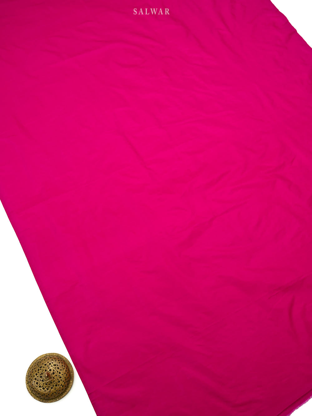 Dark Pink Meenakari Booti Katan Silk Handloom Banarasi Suit - Sacred Weaves