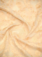 Cream Jaal Khaddi Georgette Handloom Banarasi Saree - Sacred Weaves