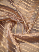 Pink Tissue Brocade Handloom Banarasi Dupatta - Sacred Weaves