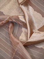 Pink Tissue Brocade Handloom Banarasi Dupatta - Sacred Weaves