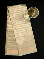 Sea Green Tissue Brocade Handloom Banarasi Dupatta - Sacred Weaves