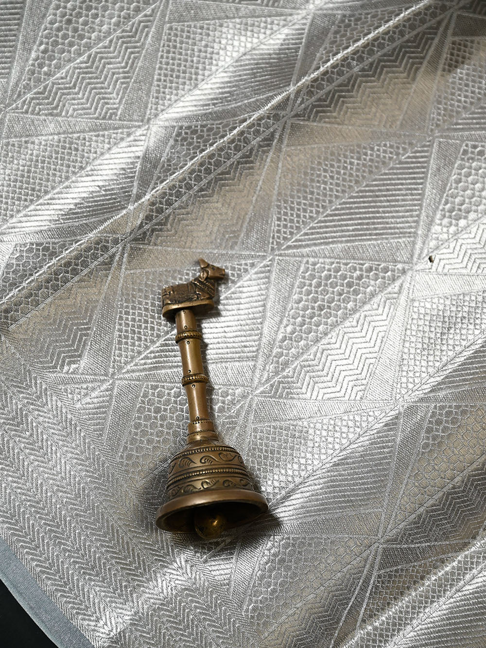 Pastel Blue Tissue Brocade Handloom Banarasi Saree - Sacred Weaves