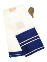 Off White Boota Pure Silk Handloom Banarasi Saree - Sacred Weaves