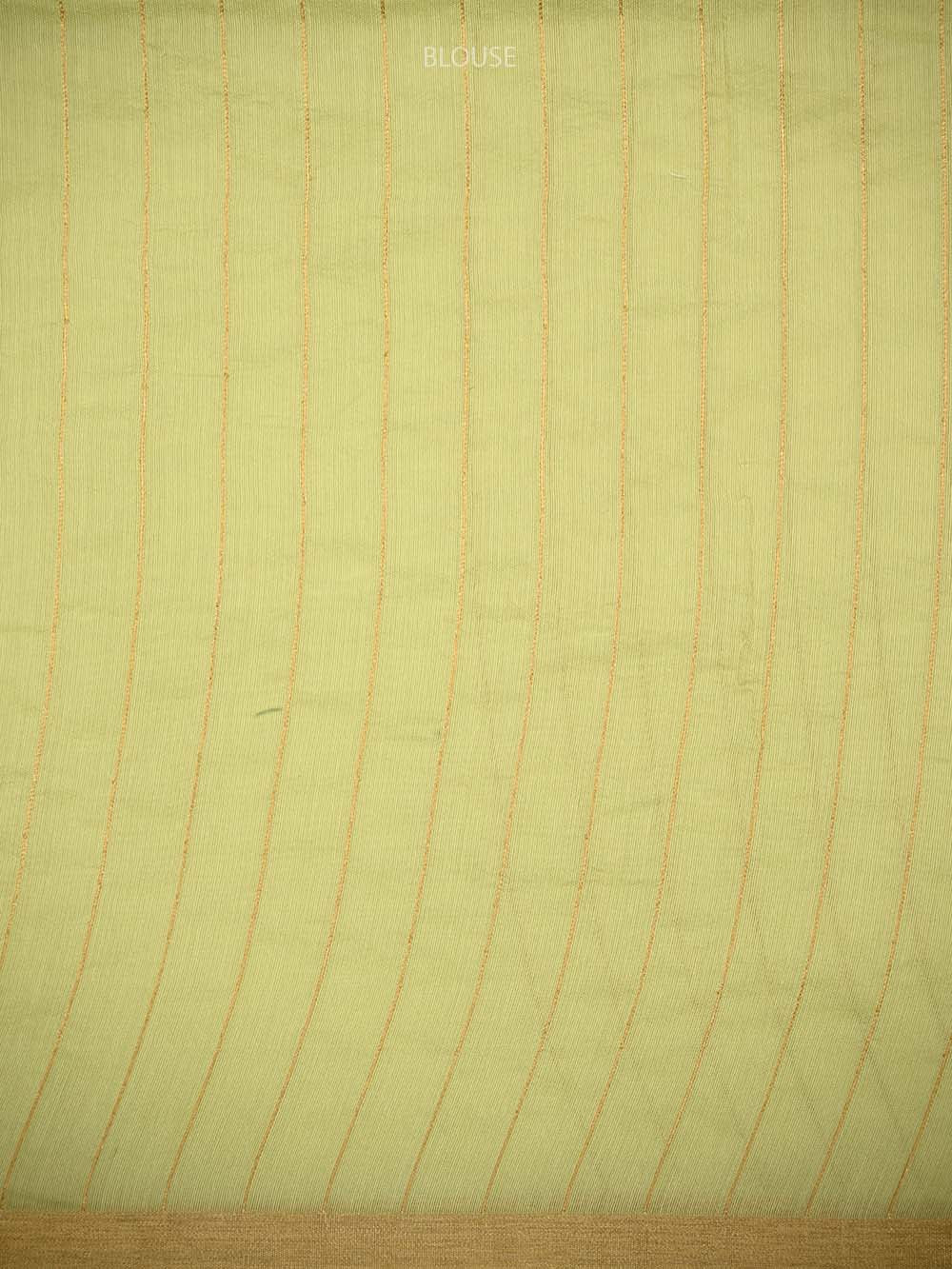 Pista Green Zari Cotton Meenakari Saree