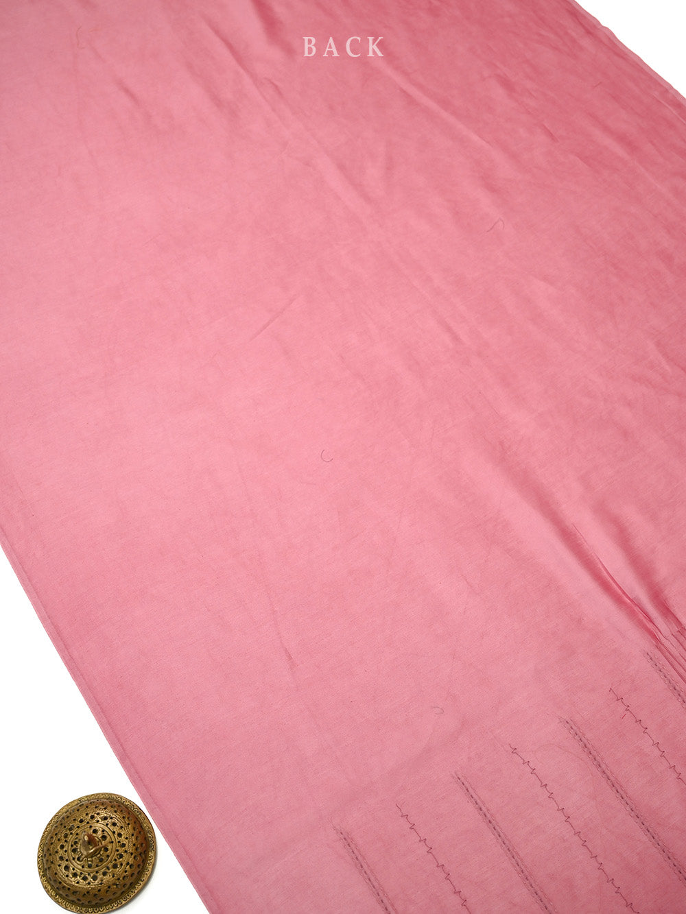 Pink Printed Chanderi Silk Handloom Banarasi Suit - Sacred Weaves