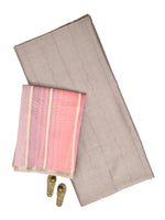 Pastel Purple Chanderi Silk Handloom Banarasi Suit - Sacred Weaves