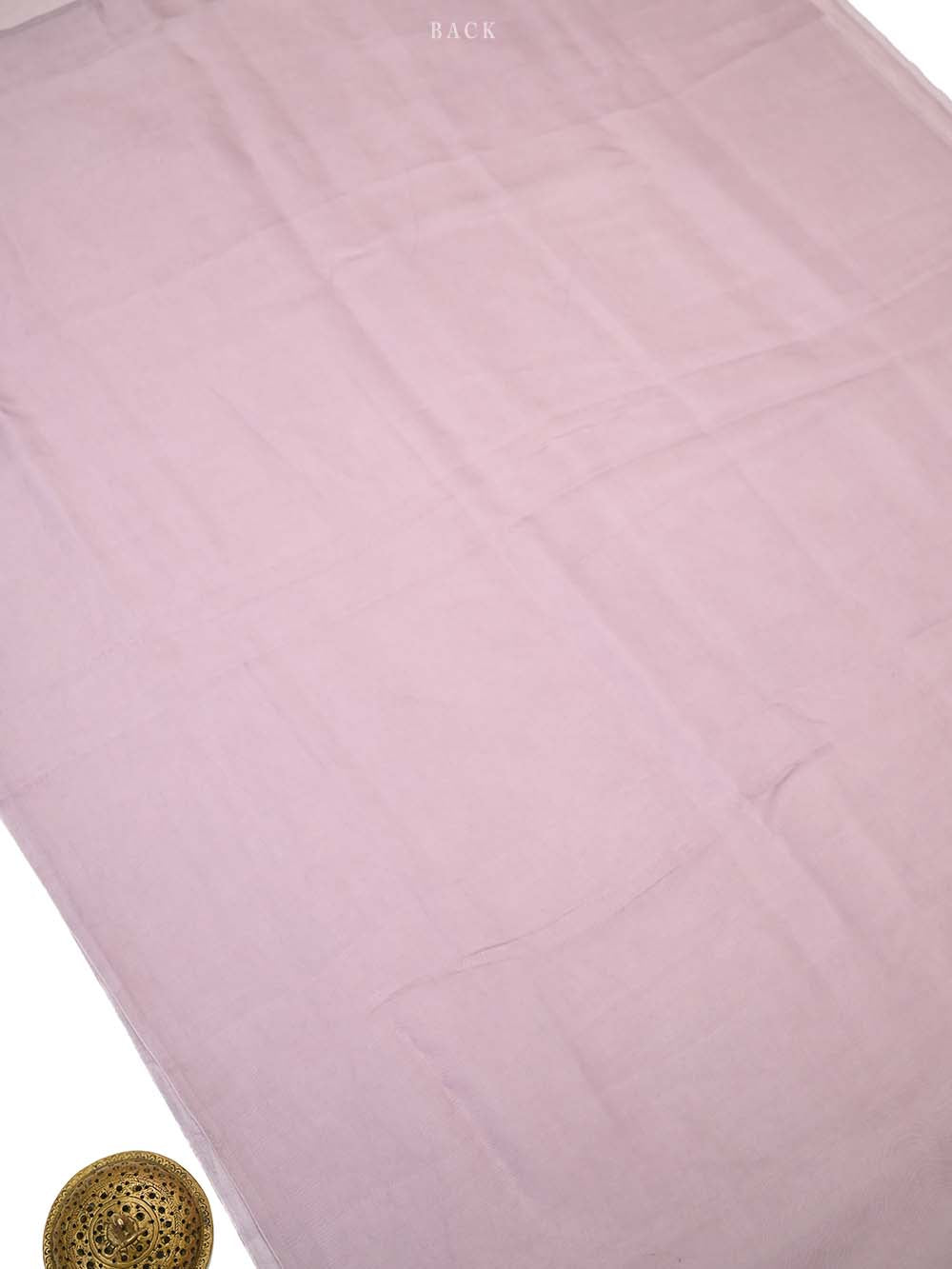 Pastel Purple Embroidered Organza Handloom Banarasi Suit