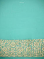 Sea Green Jaal Khaddi Georgette Handloom Banarasi Saree - Sacred Weaves
