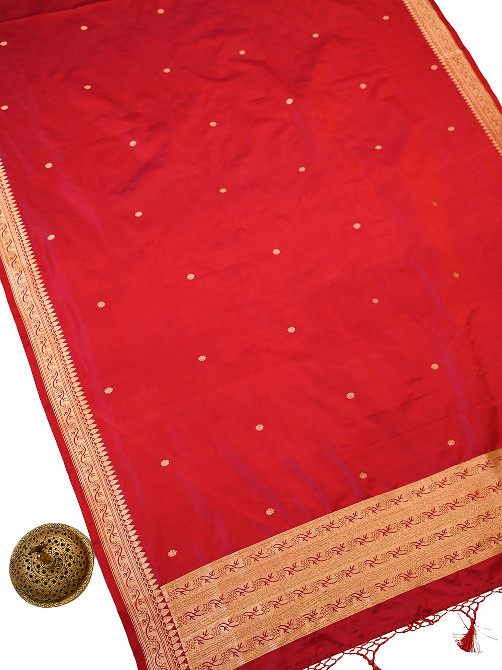 Black Grey Satin Brocade Silk Handloom Banarasi Suit - Sacred Weaves