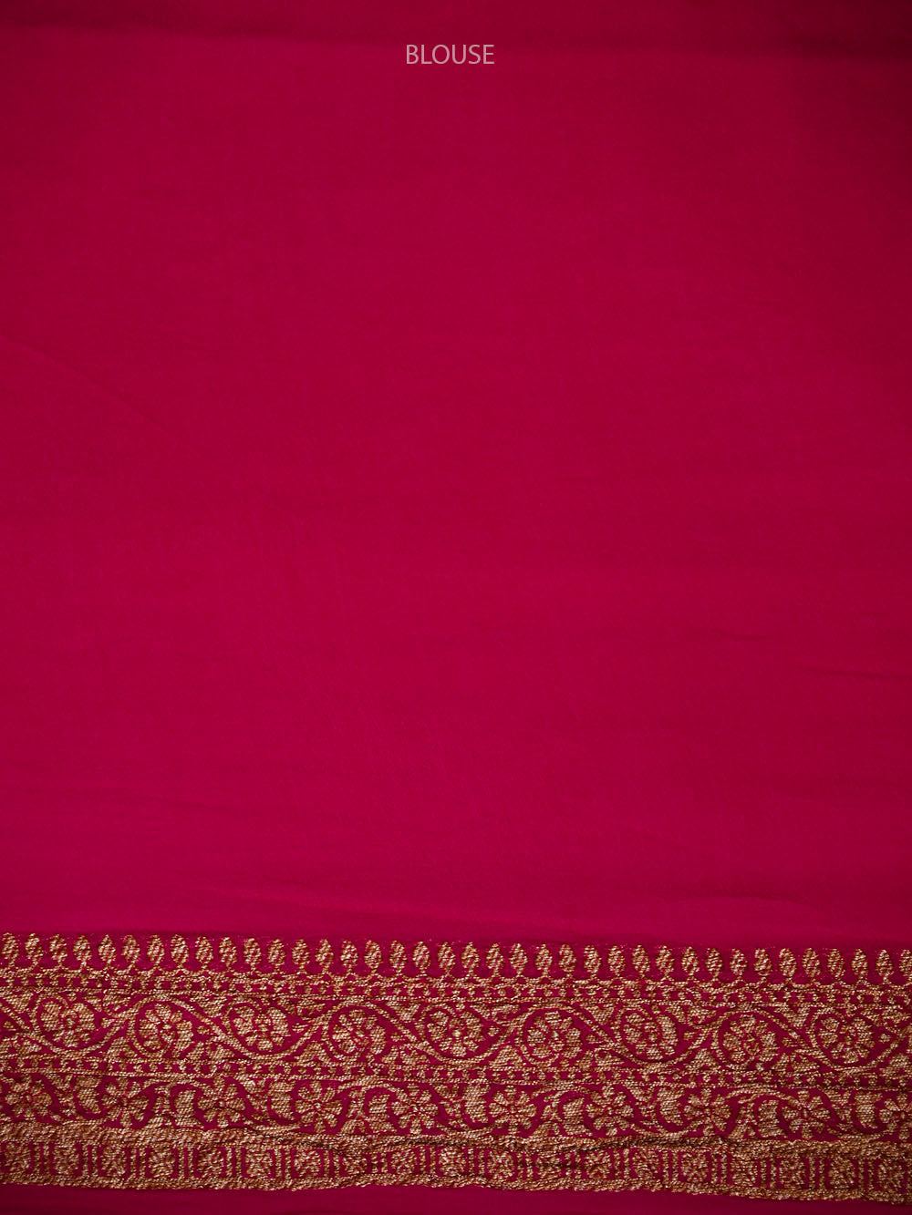 Purple Mantra Khaddi Georgette Handloom Banarasi Saree - Sacred Weaves