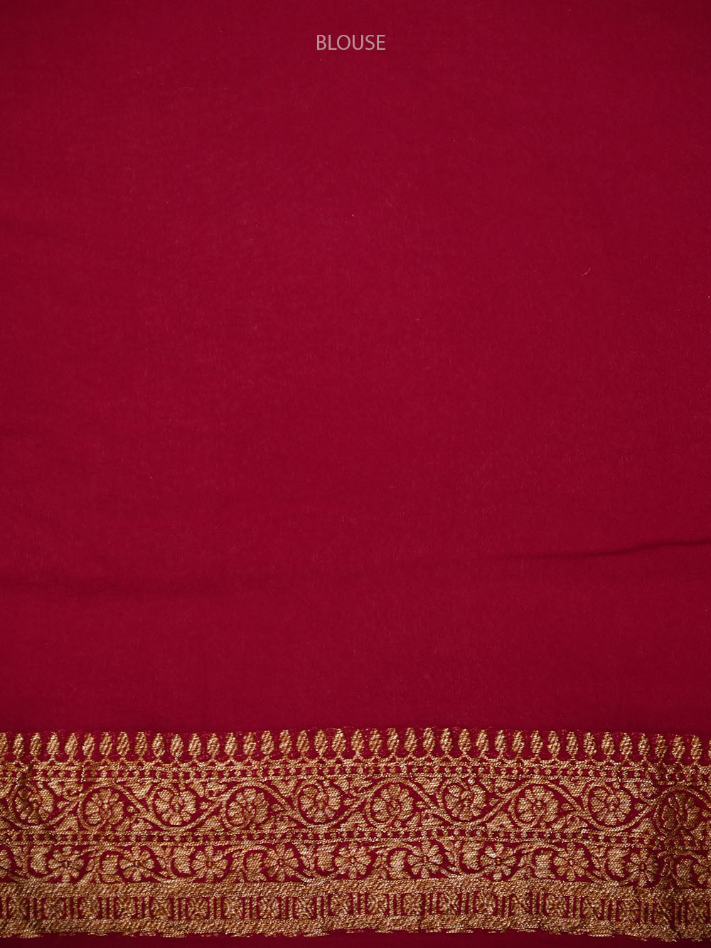 Dark Orange Mantra Khaddi Georgette Handloom Banarasi Saree - Sacred Weaves