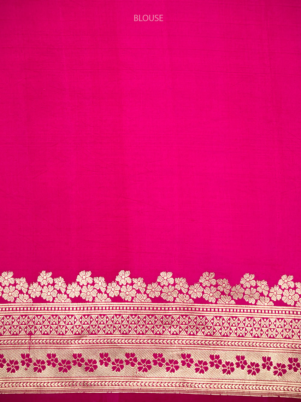 Dark Pink Floral Boota Pure Silk Handloom Banarasi Saree - Sacred Weaves