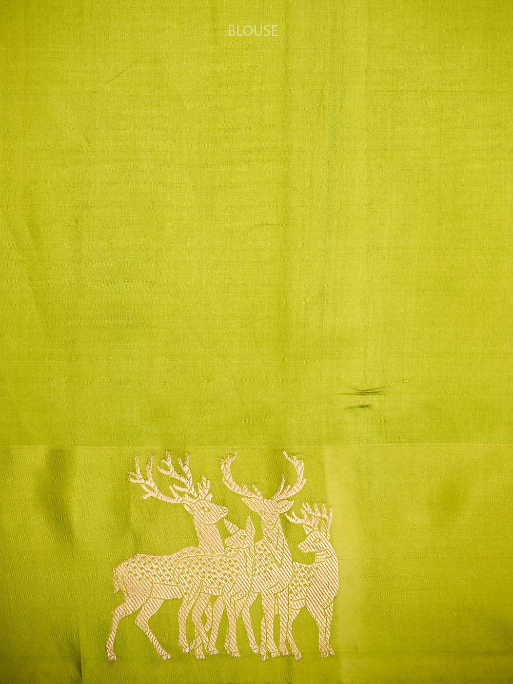 Parrot Green Booti Katan Silk Handloom Banarasi Saree - Sacred Weaves