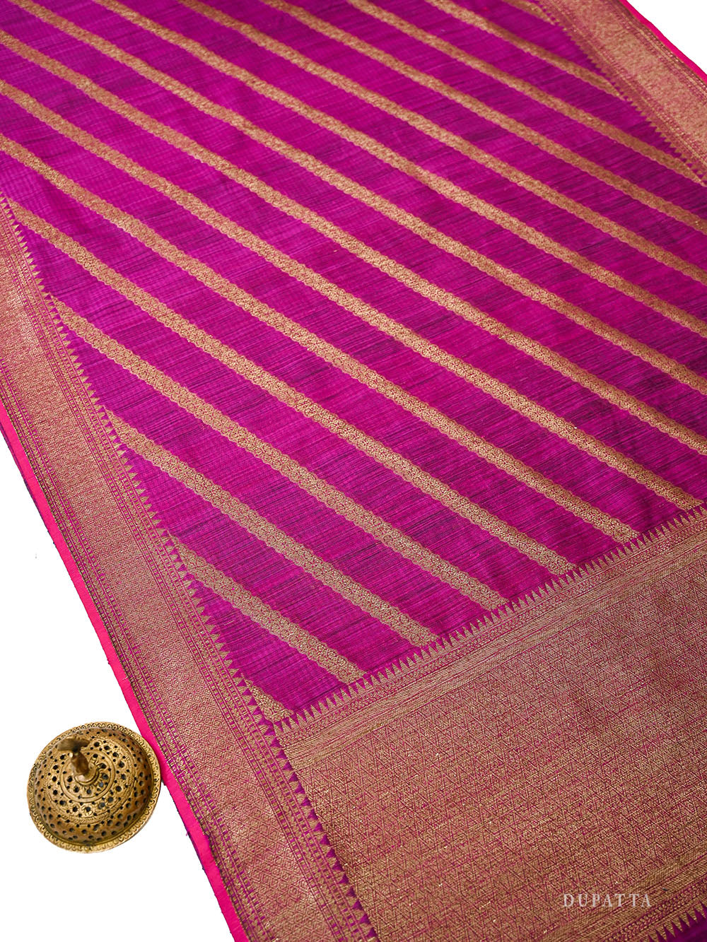 Teal Blue Booti Dupion Silk Handloom Banarasi Suit - Sacred Weaves
