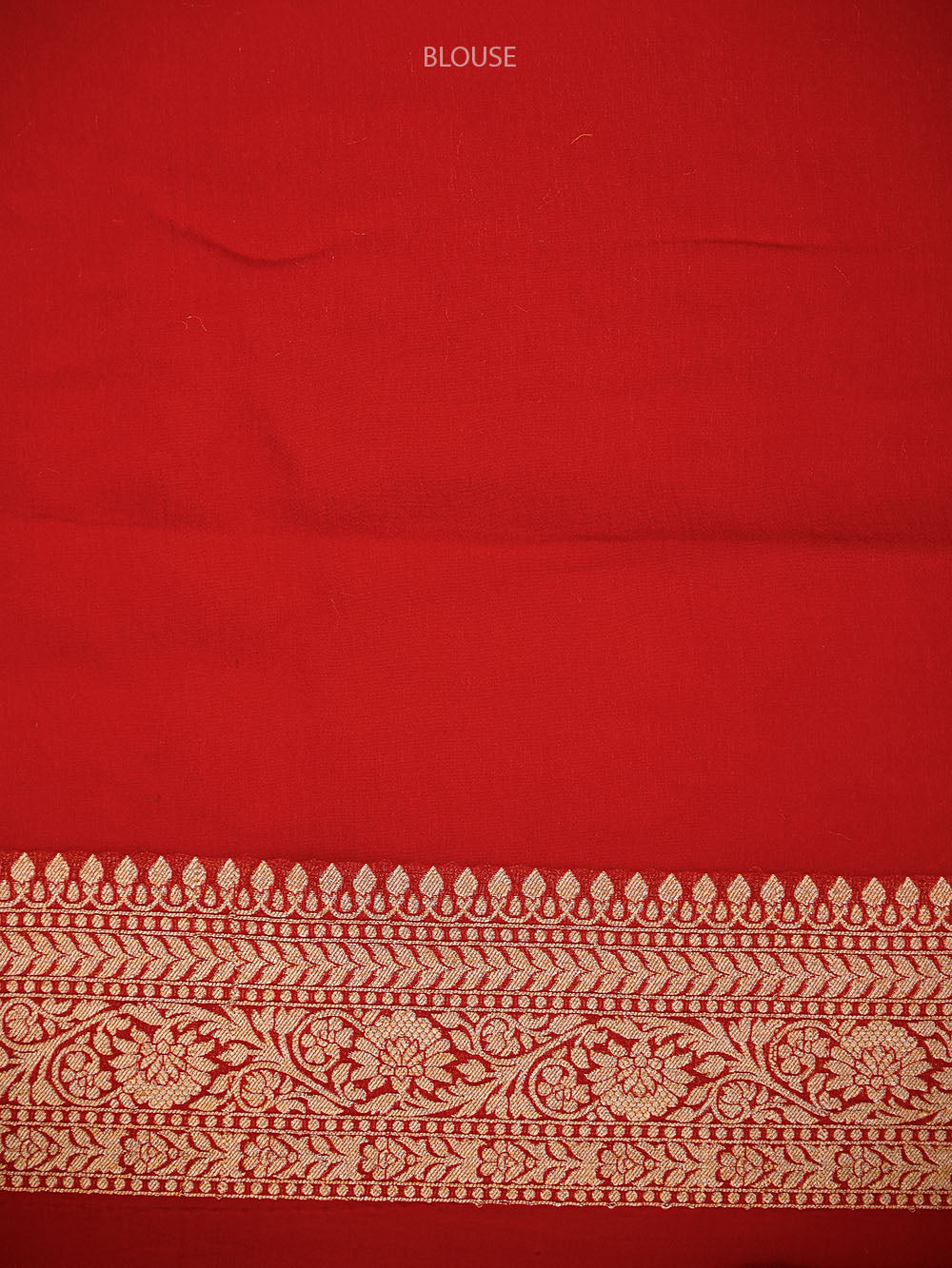 Bottle Green Red Jaal Khaddi Georgette Handloom Banarasi Saree - Sacred Weaves