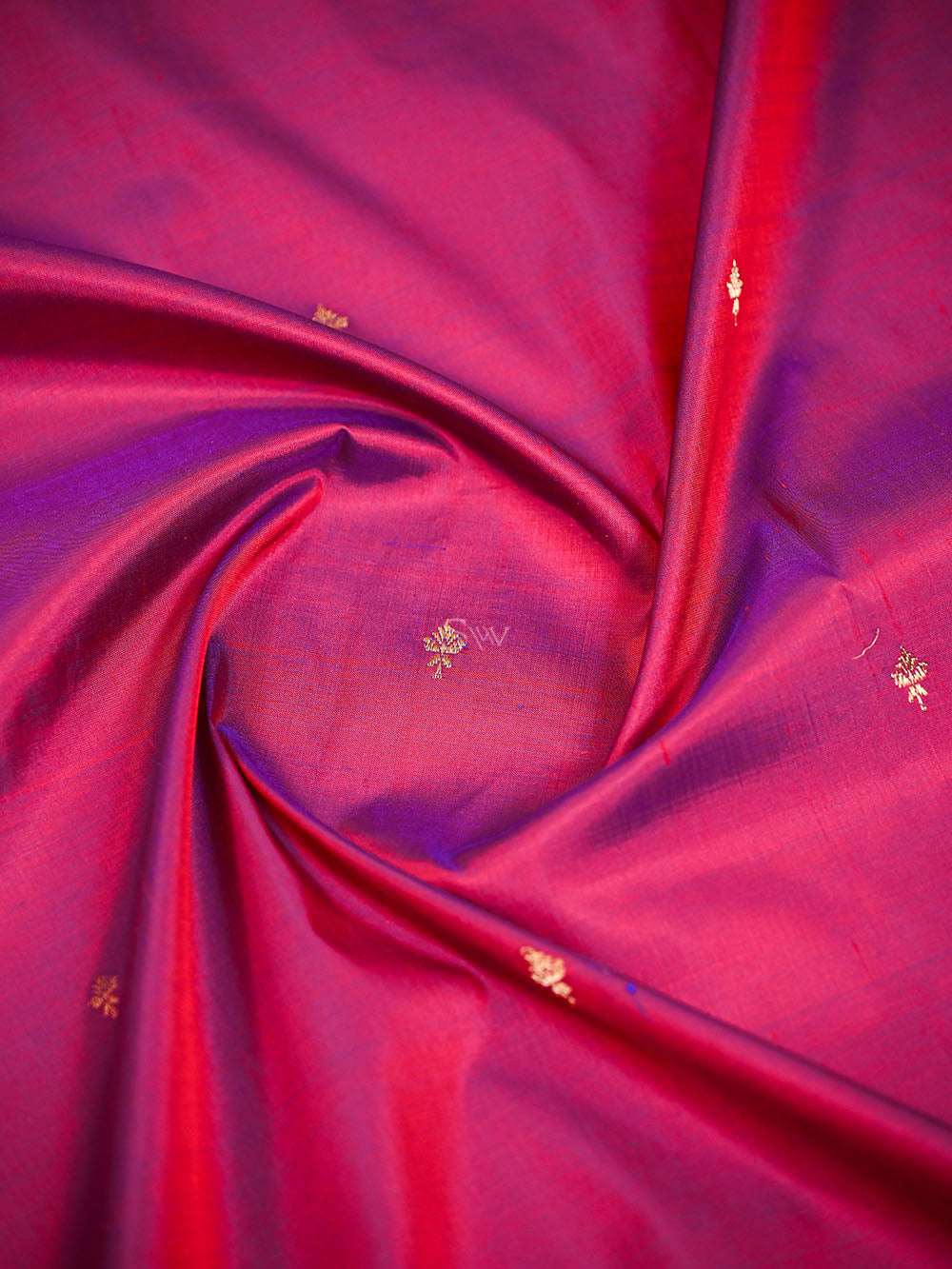 Magenta Plain Katan Silk Handloom Banarasi Suit - Sacred Weaves