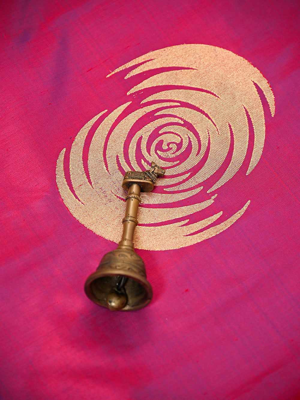Magenta Plain Katan Silk Handloom Banarasi Suit - Sacred Weaves