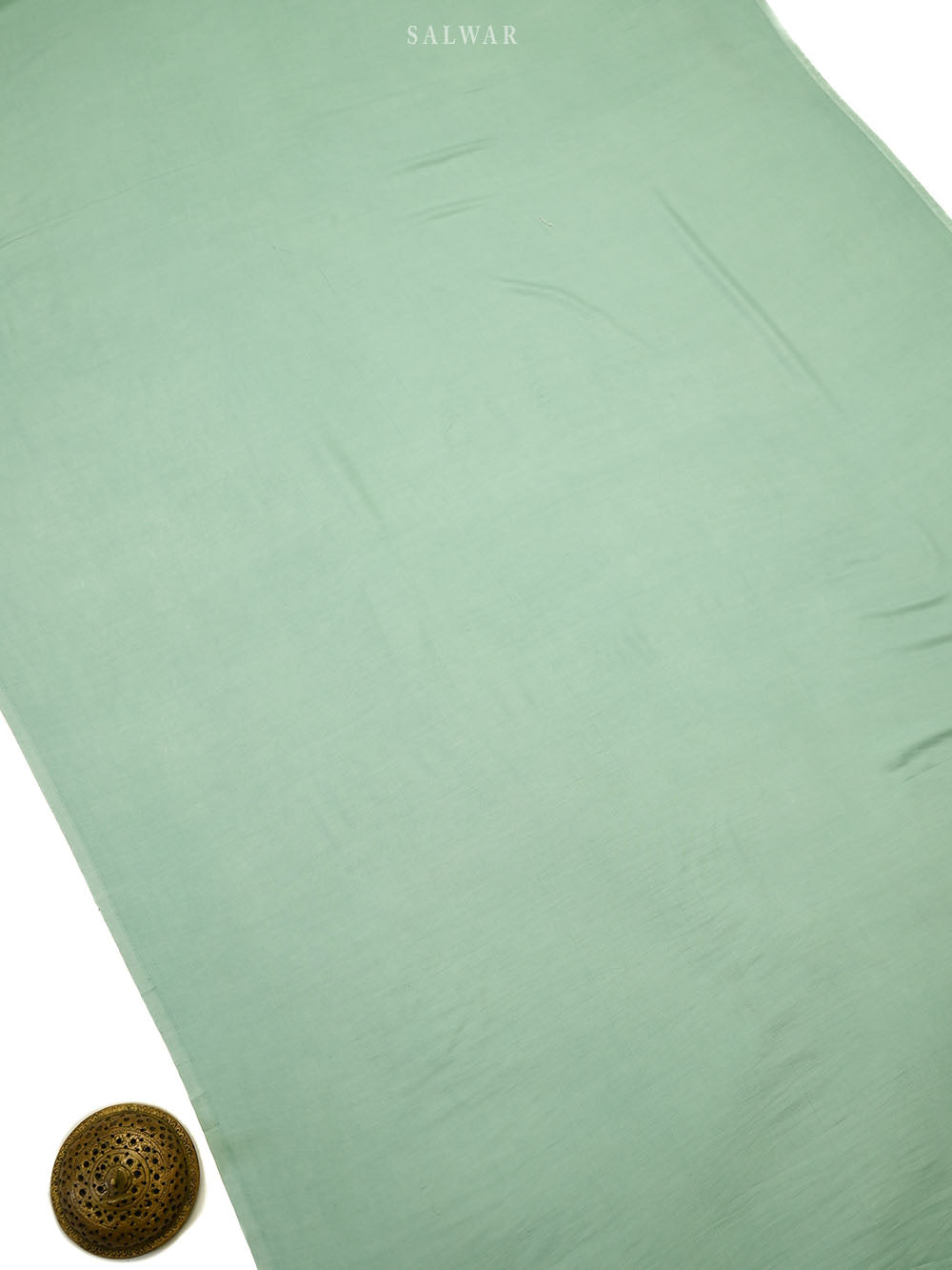 Sea Green Meenakari Booti Tissue Silk Handloom Banarasi Suit - Sacred Weaves
