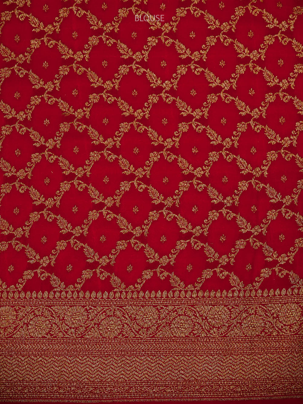 Maroon Zari Booti Crepe Silk Handloom Banarasi Saree - Sacred Weaves