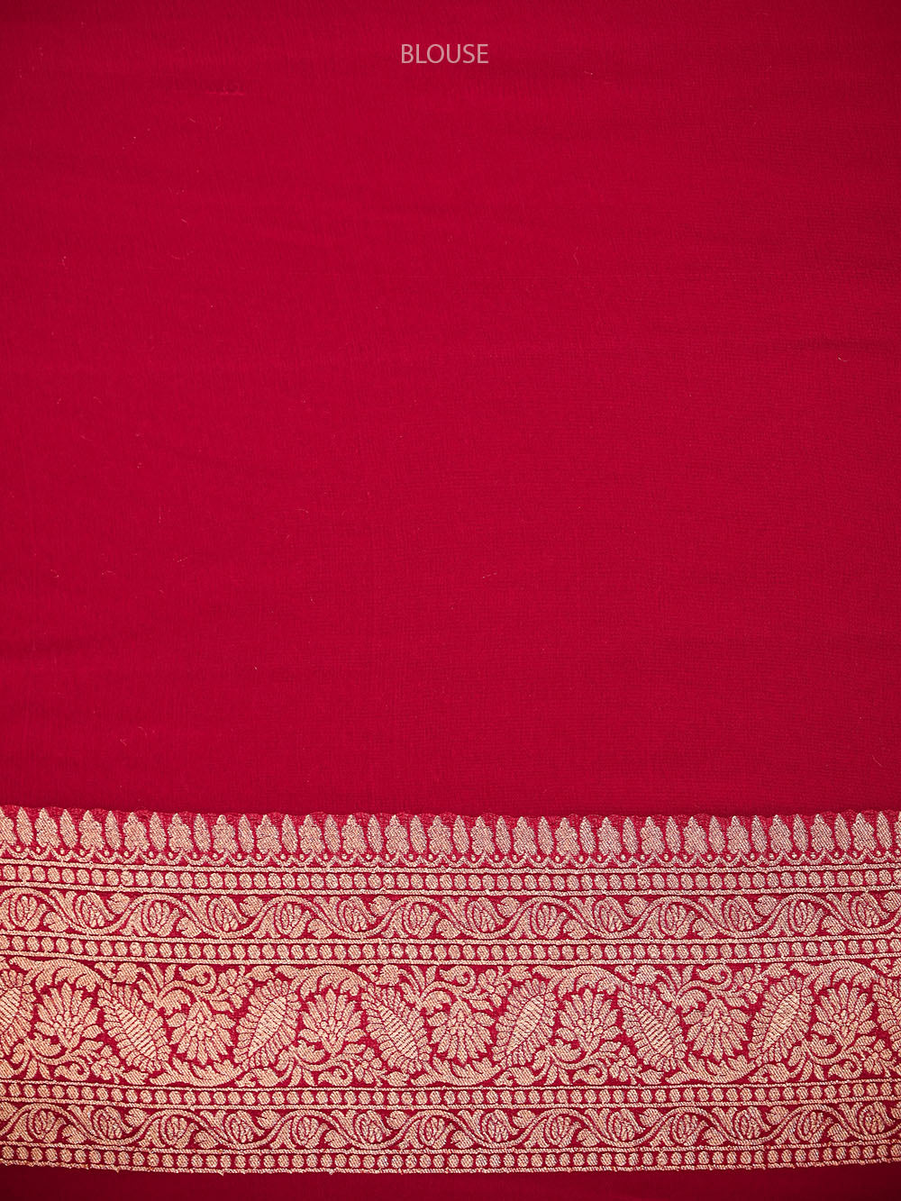 Dark Pink Booti Khaddi Georgette Handloom Banarasi Saree - Sacred Weaves