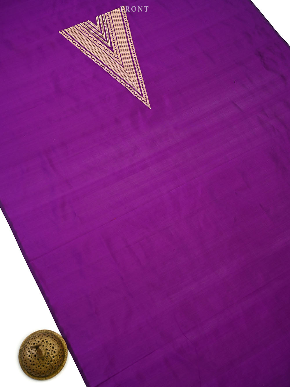 Purple Katan Silk Handloom Banarasi Co-Ord Set - Sacred Weaves