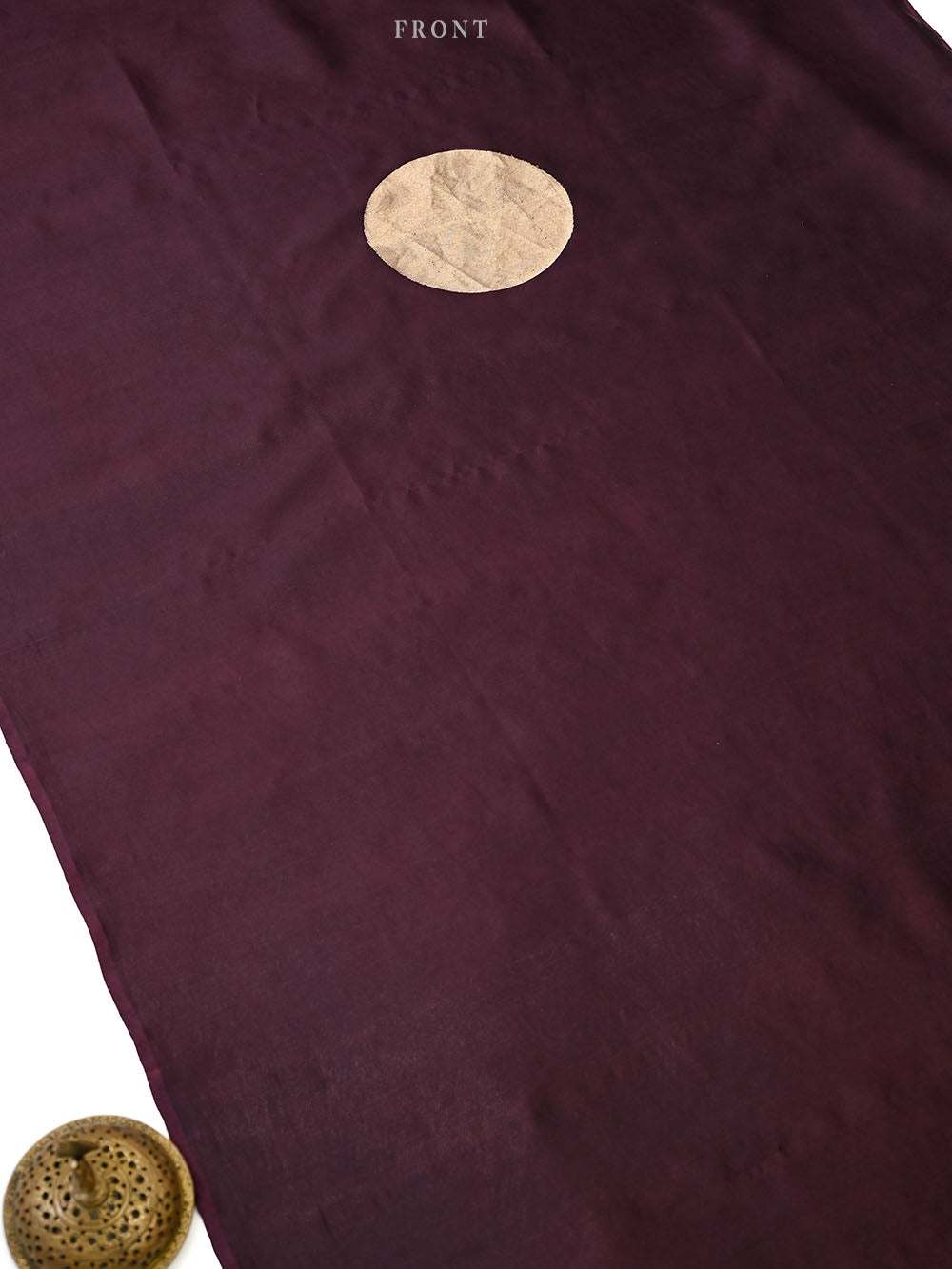 Wine Katan Silk Handloom Banarasi Co-Ord Set - Sacred Weaves