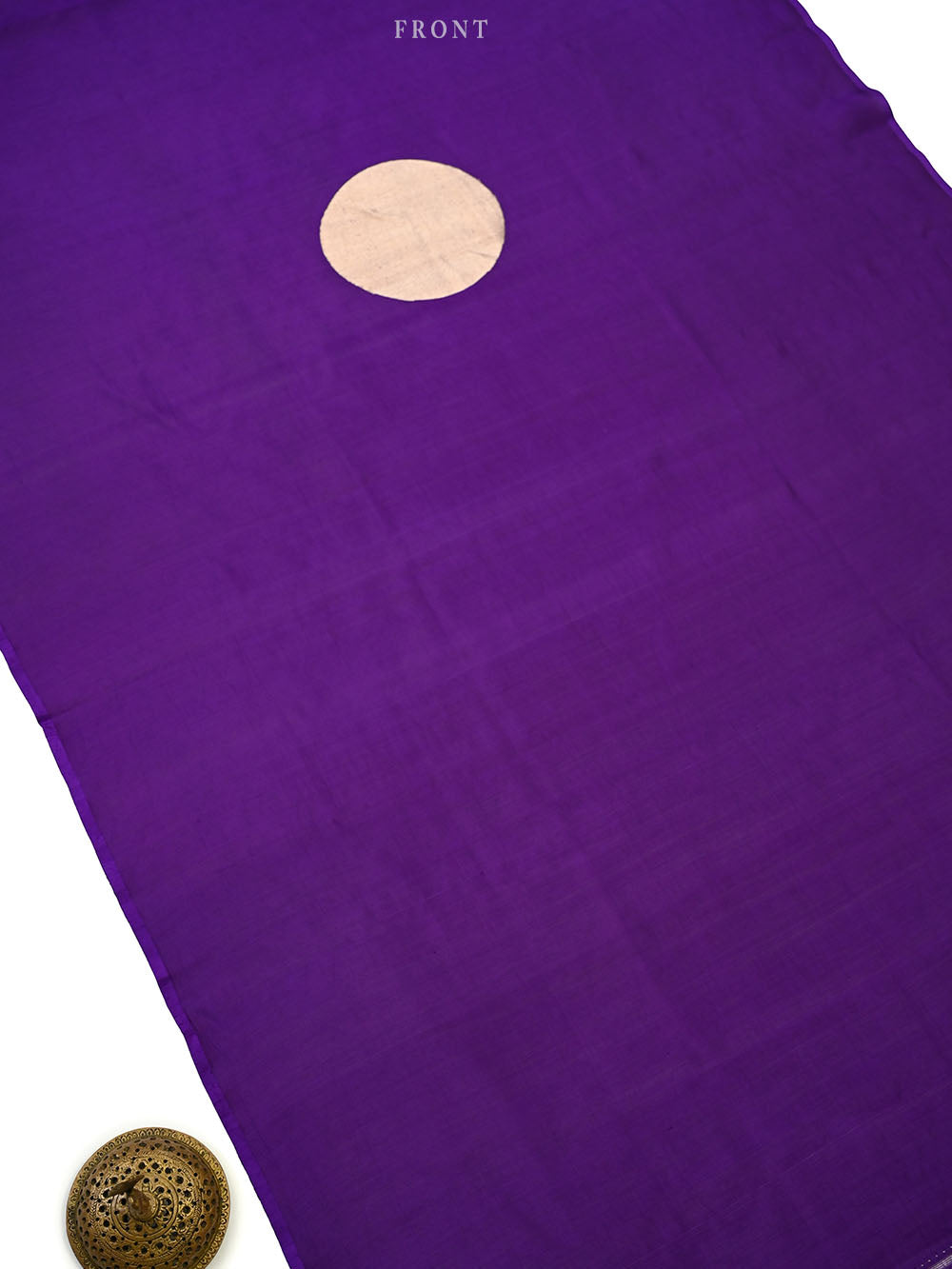Dark Purple Katan Silk Handloom Banarasi Co-Ord Set - Sacred Weaves