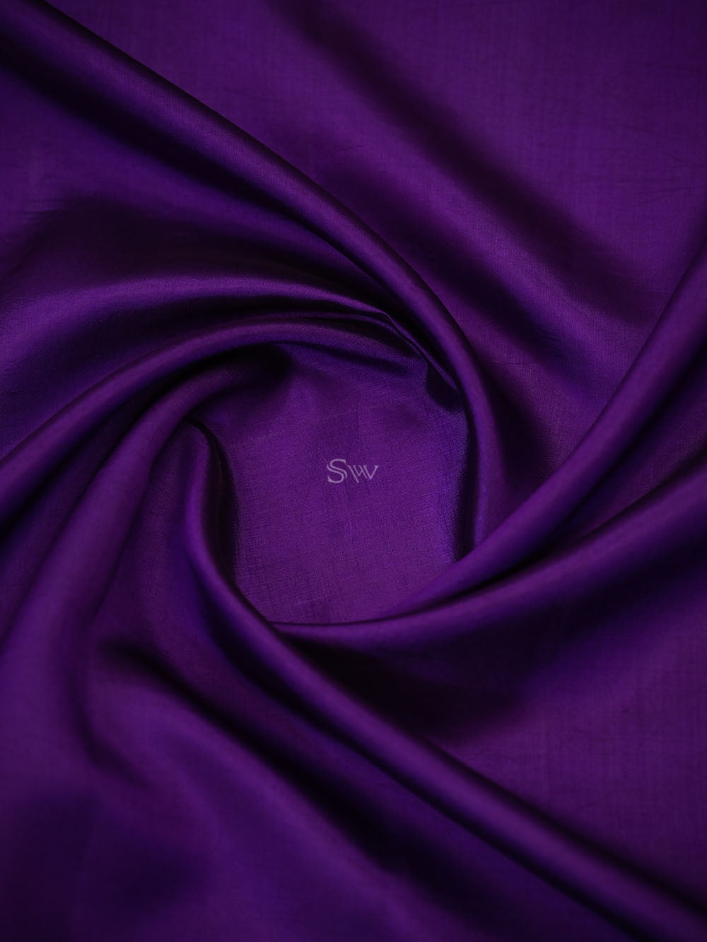 Dark Purple Katan Silk Handloom Banarasi Co-Ord Set - Sacred Weaves