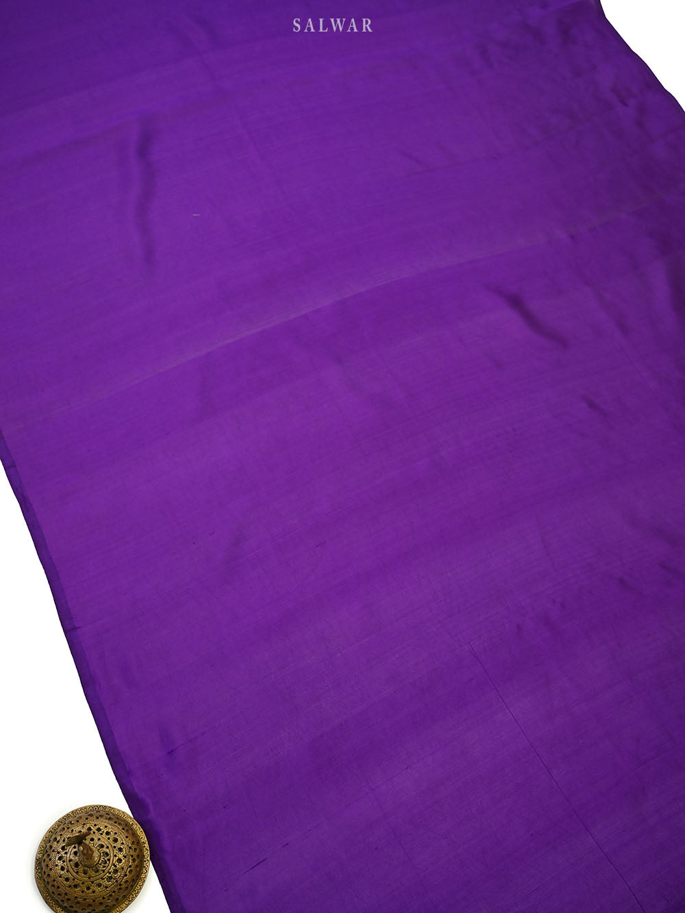 Dark Purple Katan Silk Handloom Banarasi Co-Ord Set - Sacred Weaves