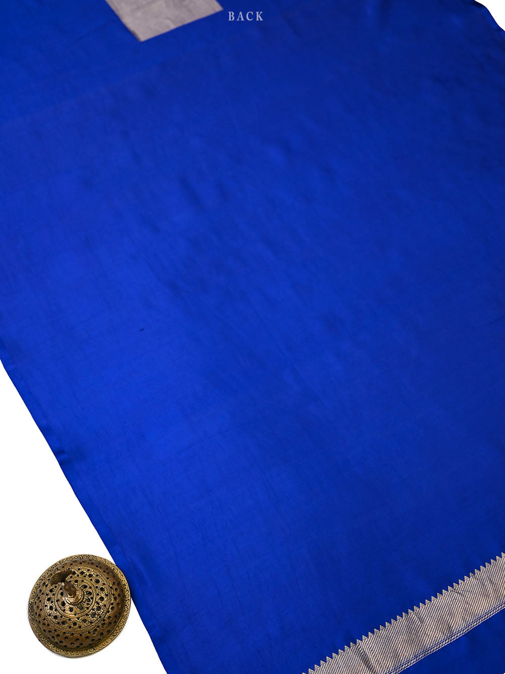 Blue Sona Roopa Booti Katan Silk Handloom Banarasi Suit - Sacred Weaves