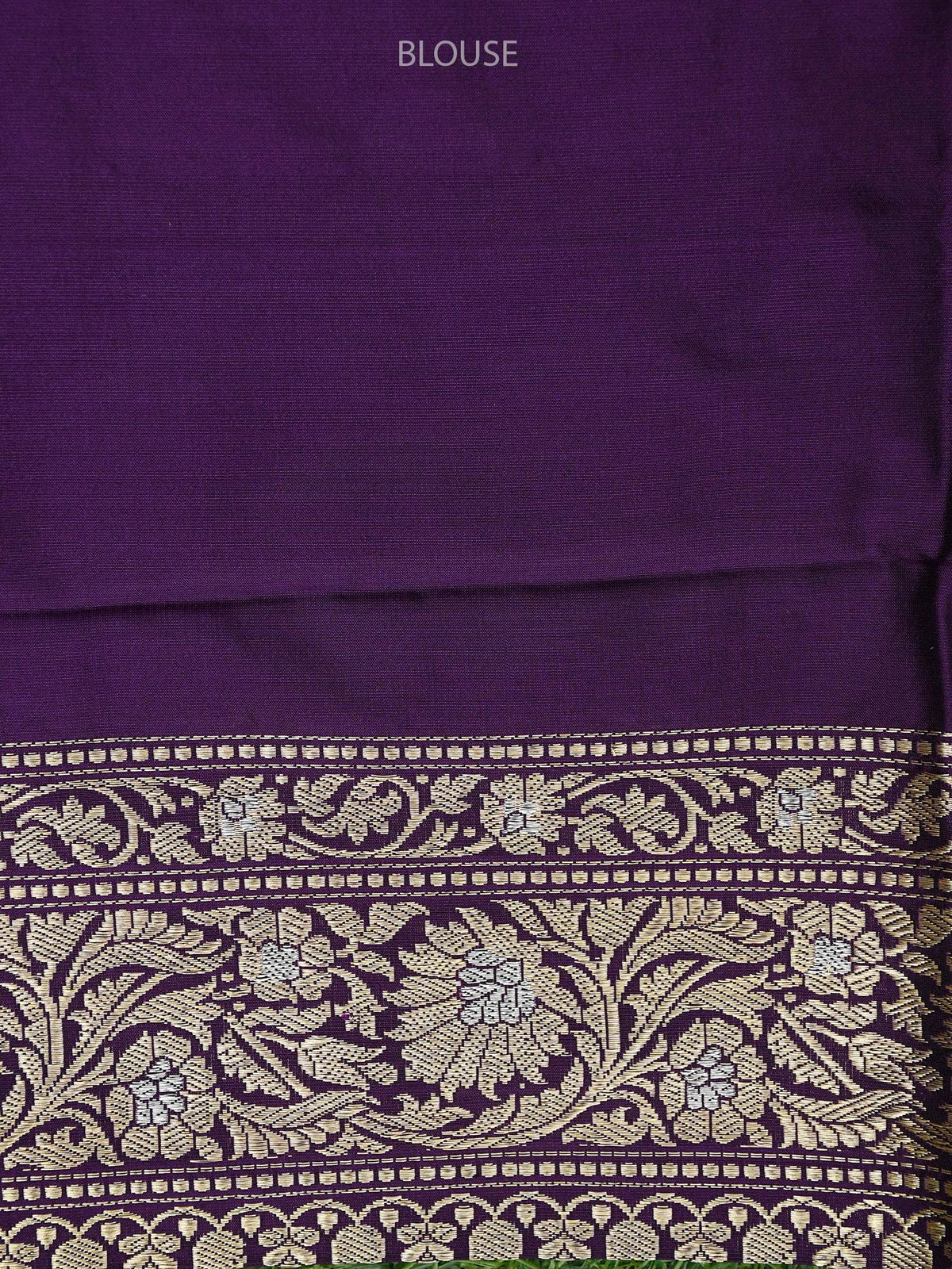 Purple Katan Silk Handloom Banarasi Saree - Sacred Weaves