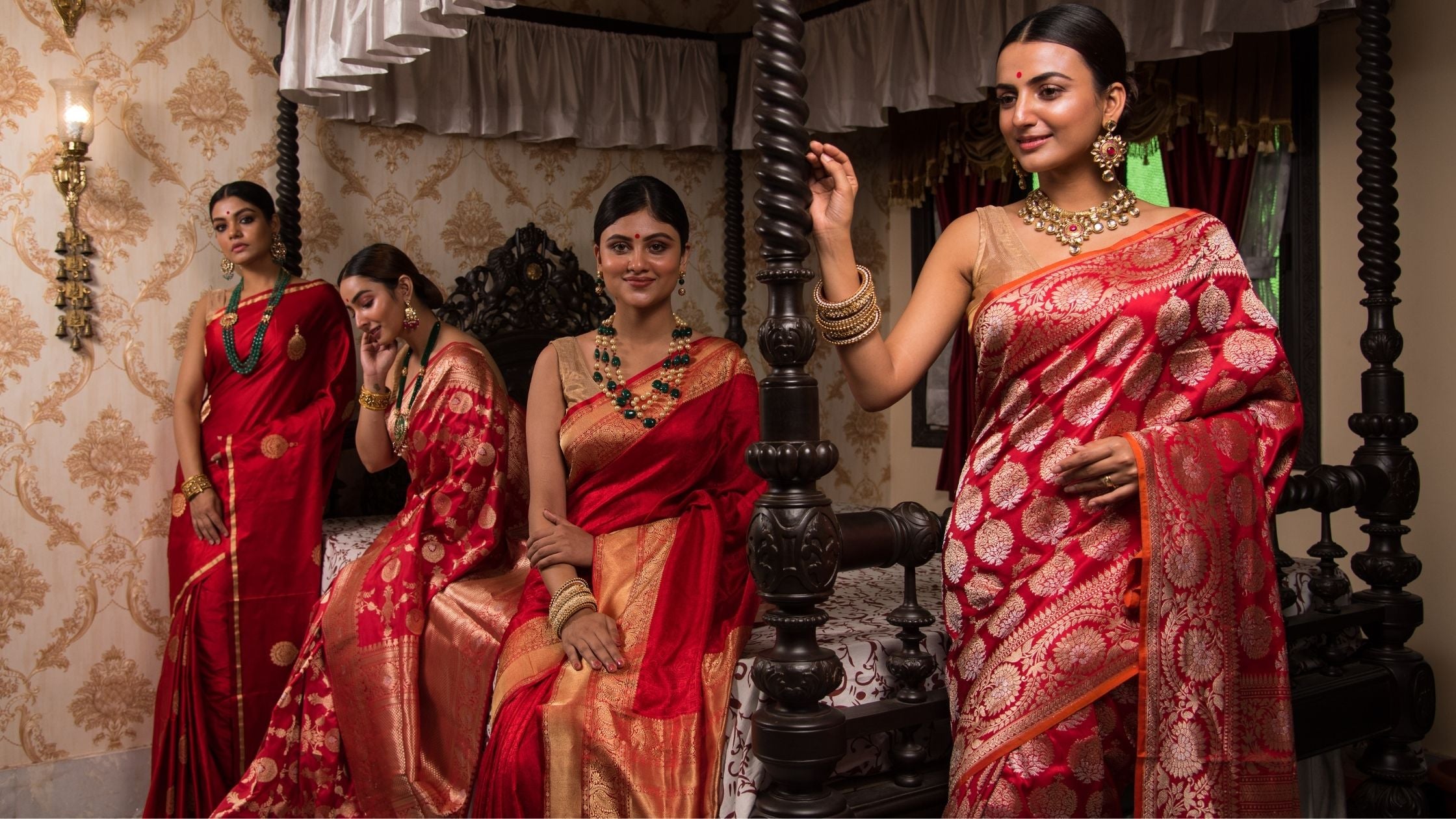Red Banarasi Saree