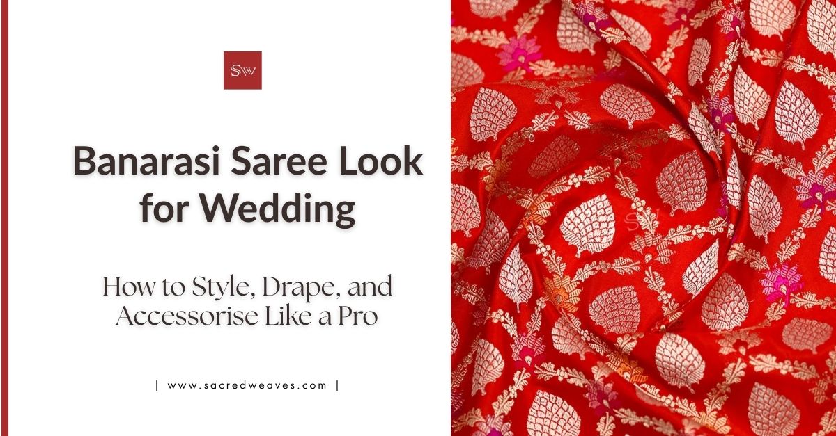 Banarasi Saree Look for Wedding: How to Style, Drape, and Accessorise Like a Pro
