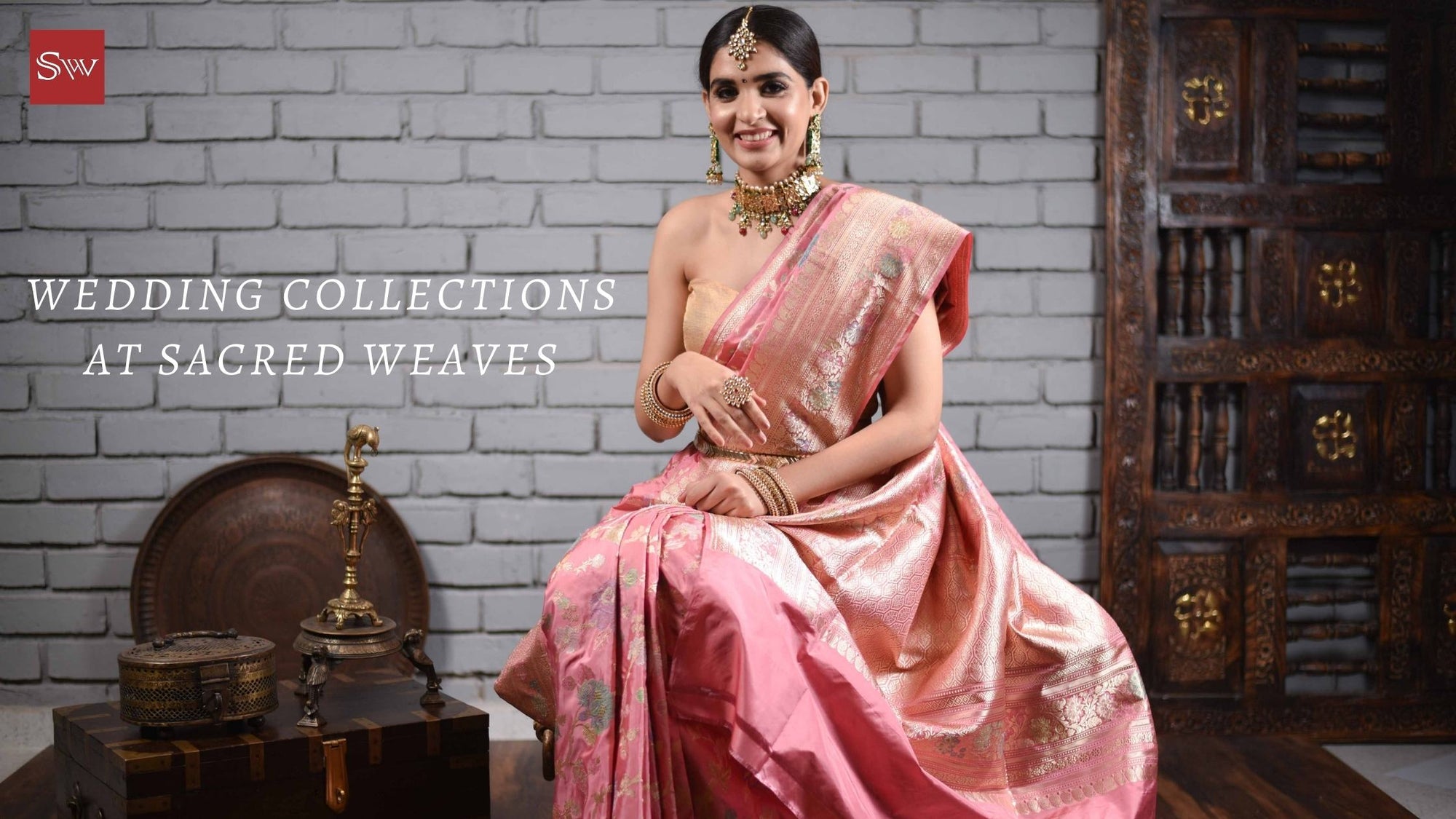 Girlish But Heavy Looking Blue Colour Wedding Style Wevon Saree In Satin  Silk - KSM PRINTS - 4030137