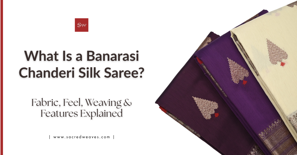 What Is a Banarasi Chanderi Silk Saree? Fabric, Feel, Weaving & Features Explained