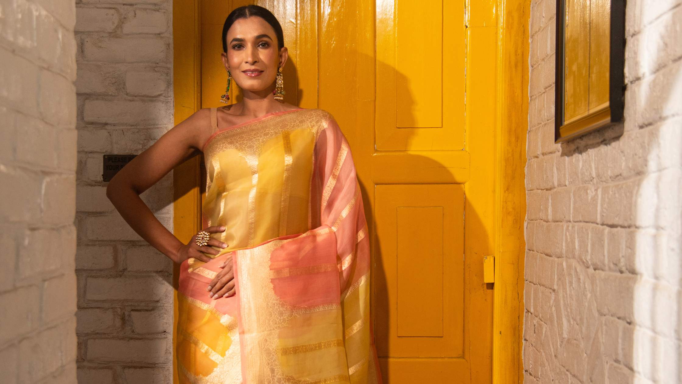 Best Yellow Pink Banarasi Saree to Adorn In 2023