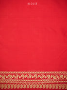 Red Jaal Katan Silk Handloom Banarasi Saree - Sacred Weaves