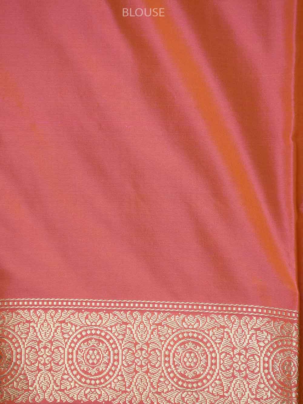 Dark Magenta Boota Katan Silk Handloom Banarasi Saree -Sacred Weaves