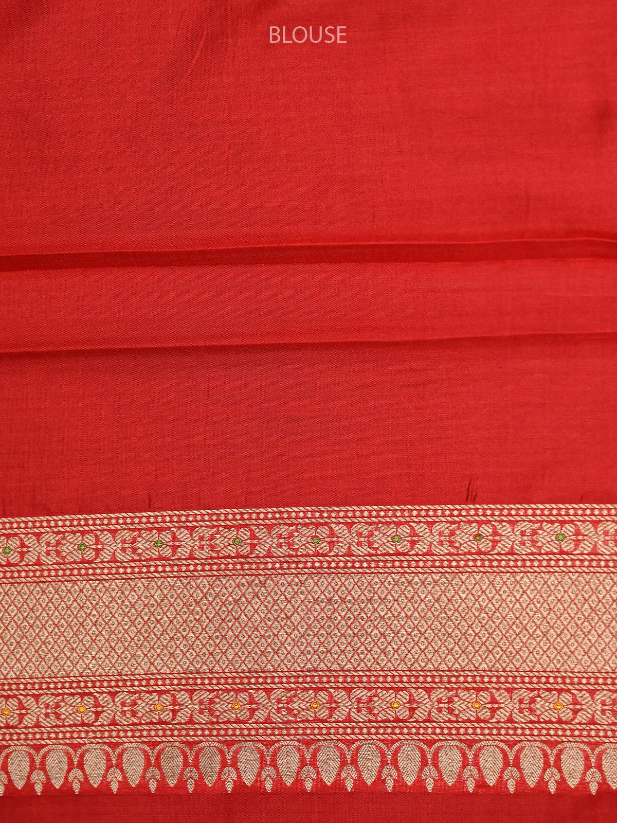 Red Katan Silk Brocade Handloom Banarasi Saree - Gift Box - Sacred Weaves
